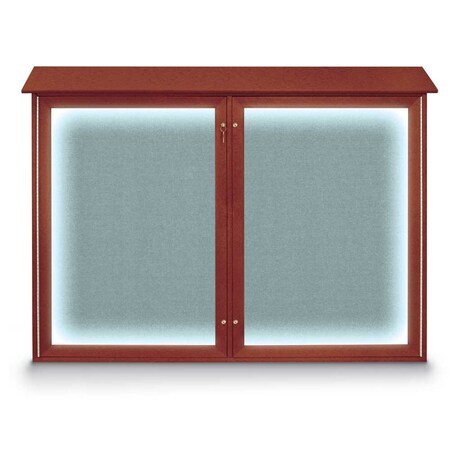 United Visual Products Open Faced Traditional Corkboard, 72x48" UV646A-WHITE-ULTMAR